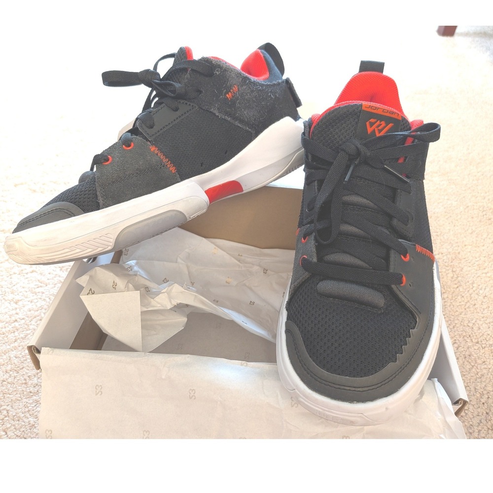 Jordan One Take 4 Black University Red Basketball Shoes Size 8 NIB